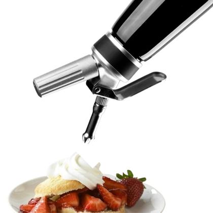 Imagem de Garrafa sifão profissional inox preto 500ml 8x8x30 - cromus