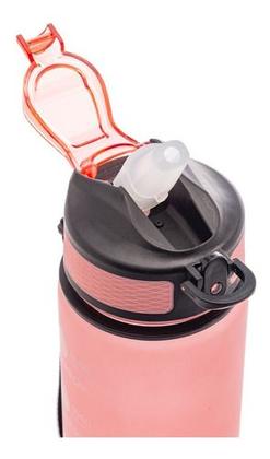 Imagem de Garrafa Squeeze Com Marcador De Água Academia Alça 1l - Lyor - Cinza