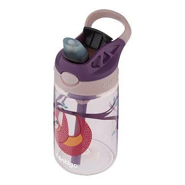 Imagem de Garrafa Squeeze Infantil 414 ml Autospout Kids Gizmo Flip Preguiça Roxo CONTIGO