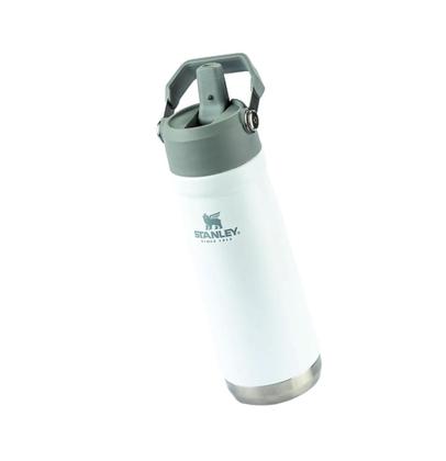 Imagem de Garrafa stanley térmica flip straw em aço inoxidável 651ml branco polar 08081-01