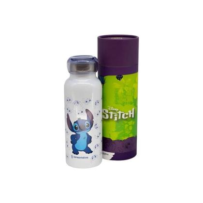 Imagem de Garrafa Stitch Disney Térmica Bubble Rosca Inox 500ML Água Escritório Academia Caminhada Zona Criativa