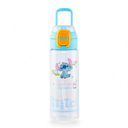Imagem de Garrafa Stitch Escolar Robusta Infantil Antivazamento Disney 620ml
