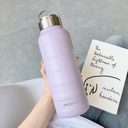 Imagem de Garrafa Térmica 1 Litro Aço Inoxidável Portátil Café Suco Água Academia Passeio Camping Caminhada