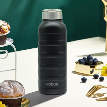 Imagem de Garrafa Térmica 1 Litro Aço Inoxidável Portátil Café Suco Água Academia Passeio Camping Caminhada