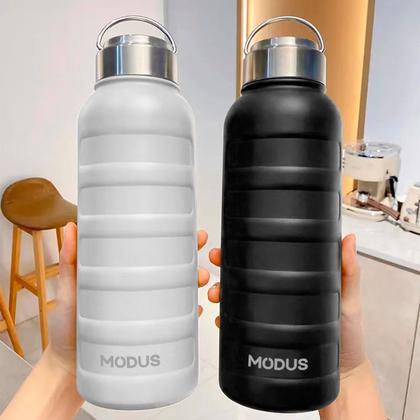 Imagem de Garrafa Térmica 1 Litro Aço Inoxidável Portátil Café Suco Água Academia Passeio Camping Caminhada