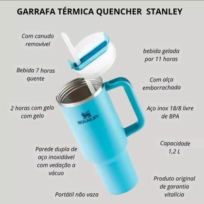 Imagem de Garrafa térmica 1200 ml Academia/40 0z mantem a bebida gelada ou quente por até 12 horas