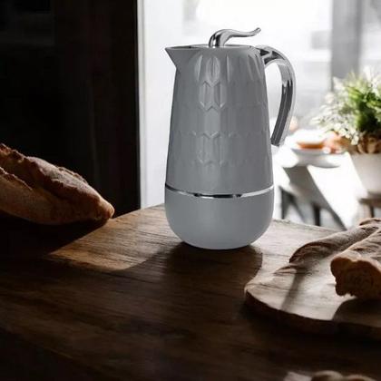 Imagem de Garrafa Termica 1L Pomezia Cinza para CHA e Cafe Termopro