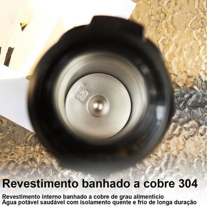 Imagem de Garrafa Térmica 2,5 Litros Quente Frio Com Aço Inoxidável Isolamento Térmico Café Suco Água Camping Academia Passeio Caminhada