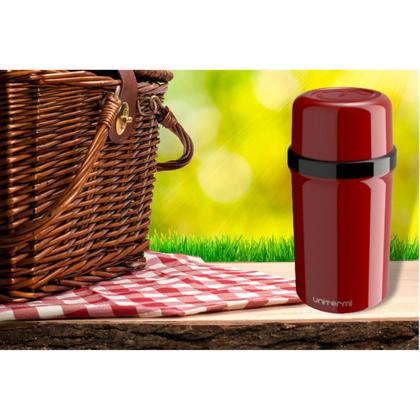 Imagem de Garrafa Térmica 250 ML Fano Unitermi Pequena Portátil Multiuso Água Café Chá Suco Leite