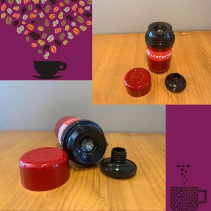 Imagem de Garrafa Térmica 250 ML Fano Unitermi Pequena Portátil Multiuso Água Café Chá Suco Leite