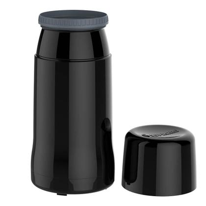 Imagem de Garrafa Térmica 250ml para chá e café Preta Ônix Soprano