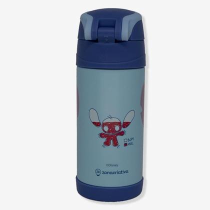 Imagem de Garrafa Térmica 350Ml Infantil Stitch Disney Oficial - Zona Criativa