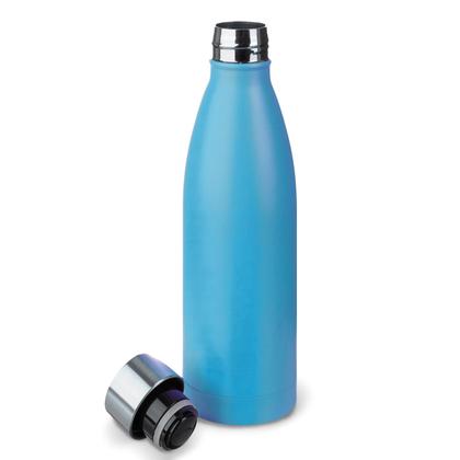 Imagem de Garrafa Térmica 500ml Inox Parede Dupla com Tampa  Mantém Temperatura Antivazamento