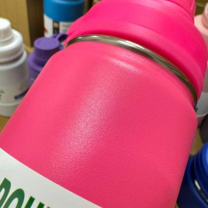 Imagem de Garrafa Térmica 600ml Aço Inox com Protetor de Silicone TR-002