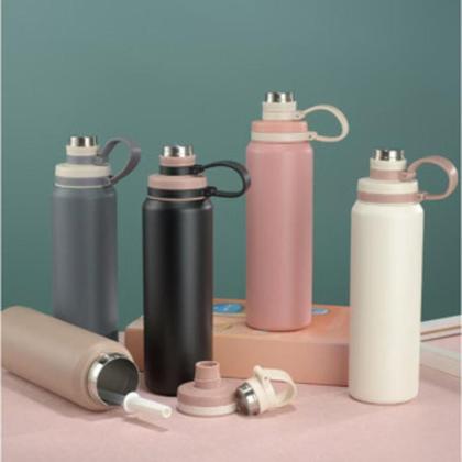 Imagem de Garrafa Térmica Aço Inox A Vacuum Bottle Resistente 800ml