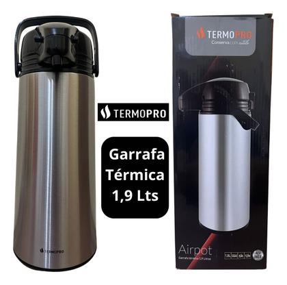 Imagem de Garrafa Termica Aço Inox Basic Airpot 1,9l Termopro Tp6544