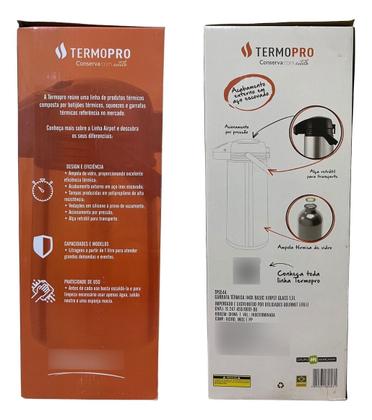Imagem de Garrafa Termica Aço Inox Basic Airpot 1,9l Termopro Tp6544