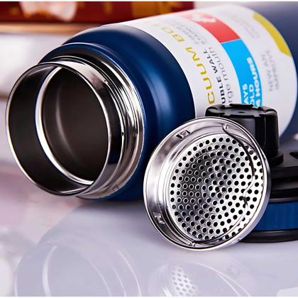 Imagem de Garrafa Térmica Aço Inox Portátil 769ml isolamento duplo Café Suco Água Academia viagem treino esportes Camping
