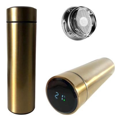Imagem de Garrafa Térmica Aço Inox Sensor C/Termômetro Display Digital