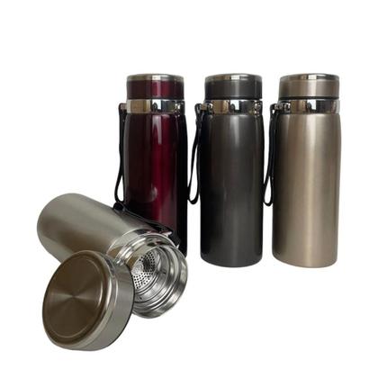 Imagem de Garrafa Térmica Aço Inoxidável Com Infusor Esportiva Bebida Água 800ml