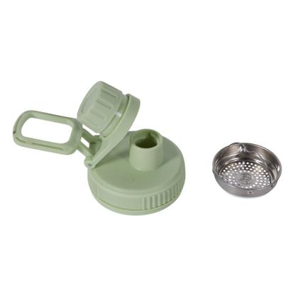 Imagem de Garrafa Térmica Água Squeeze Inox Academia Quente Frio 600Ml