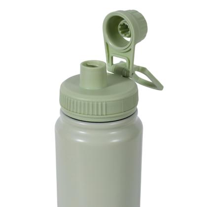 Imagem de Garrafa Térmica Água Squeeze Inox Academia Quente Frio 600Ml