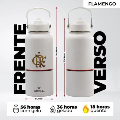 Imagem de Garrafa Térmica Arell Straw Flask 946ml Times Flamengo 11