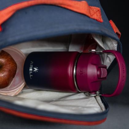 Imagem de Garrafa Térmica Arell Straw Flask Para Esporte Fitness 355ml