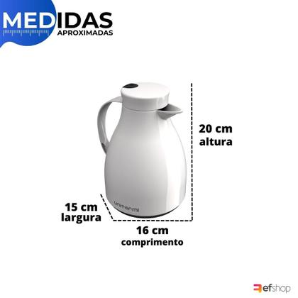 Imagem de Garrafa Térmica Bule c/ Gatilho Paris 500 ml Café Chá