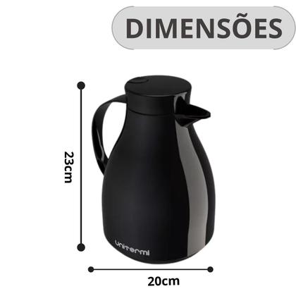 Imagem de Garrafa Térmica Bule com Bico Antigotas 1Litro  Café Água Chá