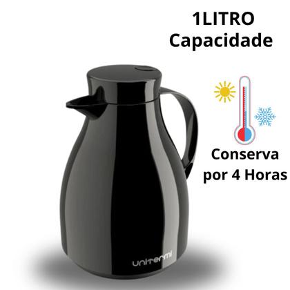 Imagem de Garrafa Térmica Bule com Bico Antigotas 1Litro  Café Água Chá