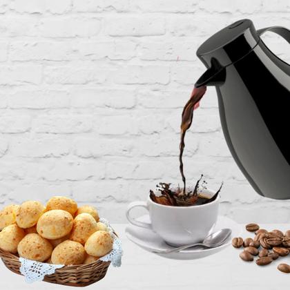 Imagem de Garrafa Térmica Bule com Bico Antigotas 1Litro  Café Água Chá