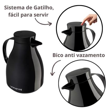 Imagem de Garrafa Térmica Bule com Bico Antigotas 1Litro  Café Água Chá
