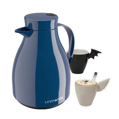 Imagem de Garrafa Térmica Bule com Gatilho Paris 500ML  Azul