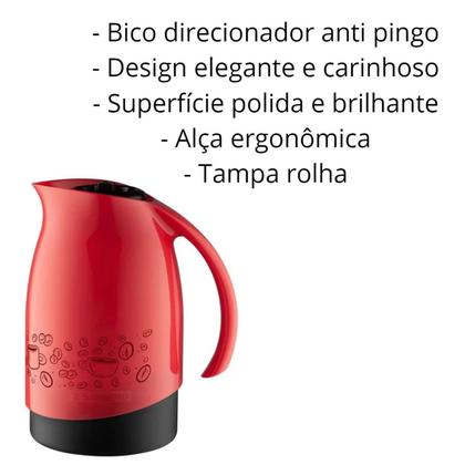Imagem de Garrafa Térmica Bule Com Suporte Para Filtro 700ml - Sanremo