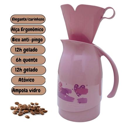 Imagem de Garrafa Térmica Bule Com Suporte Para Filtro 700ml - Sanremo