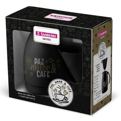 Imagem de Garrafa Térmica Bule Com Suporte Para Filtro 700ml - Sanremo