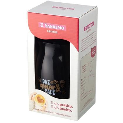 Imagem de Garrafa Térmica Bule Com Suporte Para Filtro 700ml - Sanremo