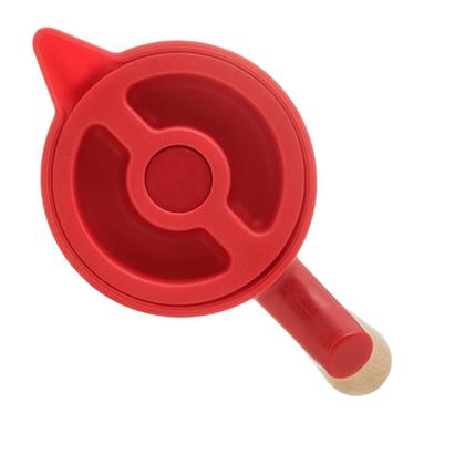 Imagem de Garrafa Térmica Cabo Madeira Para Café Leite Chá 1litro