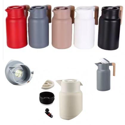 Imagem de Garrafa Térmica Café Chá Agua Com Botão Jarra 1 Litro