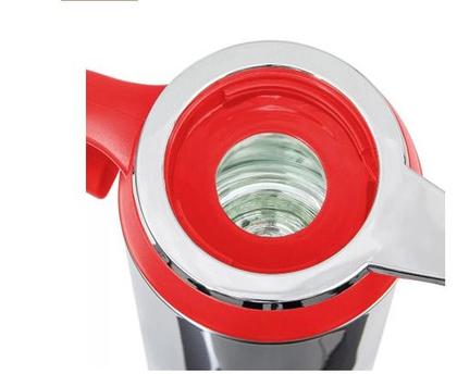 Imagem de Garrafa Térmica Café Chá Suco Aço Inox Bule Térmico Vermelha 1 Litro Camelia Termopro