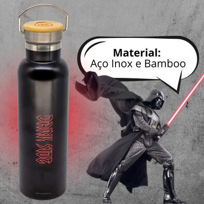 Imagem de Garrafa Térmica Camp Darth Vader 600ml Aço Inox Star Wars Zona Criativa - 10073201