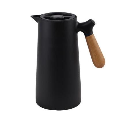 Imagem de Garrafa Térmica Com Cabo Madeira 1 Litro Para Chá Café Água