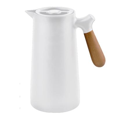 Imagem de Garrafa Térmica Com Cabo Madeira 1 Litro Para Chá Café Água