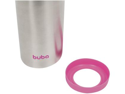 Imagem de Garrafa Térmica com Canudo e Tampa 400ml Buba Rosa