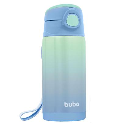 Imagem de Garrafa Térmica com Parede Dupla e Canudo Silicone Conserva Bebida Buba