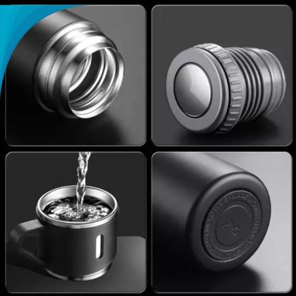 Imagem de Garrafa Térmica com Xícaras Para Bebidas Quentes e Reuniões