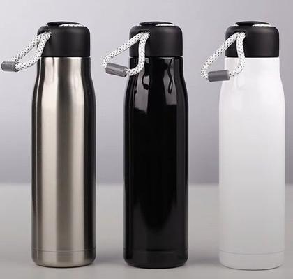 Imagem de Garrafa Térmica de 550ml com Parede Dupla e Alça Preta