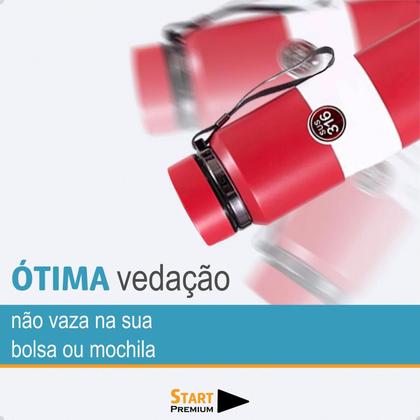Imagem de Garrafa Térmica De Aço Inox Com Termômetro Na Tampa 800ml Top