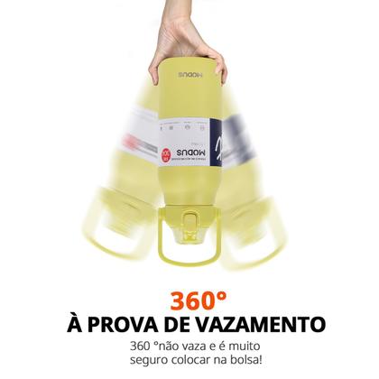 Imagem de Garrafa Térmica de Água 1700ml Aço Inoxidável com Canudo Portátil Café Suco Academia Passeio Camping Caminhada